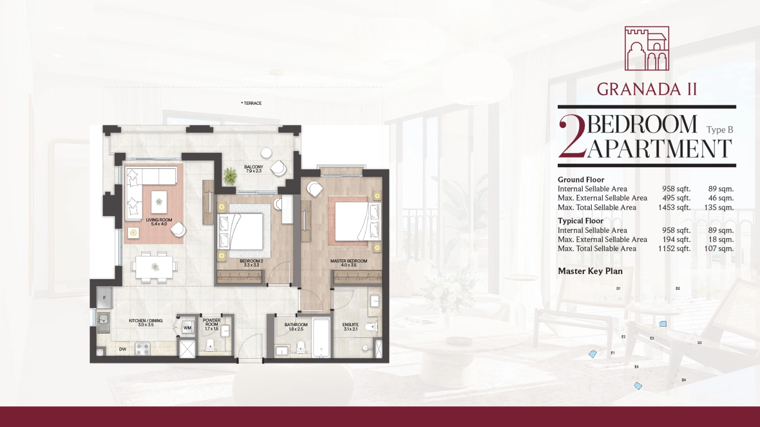 2 BR - Type B